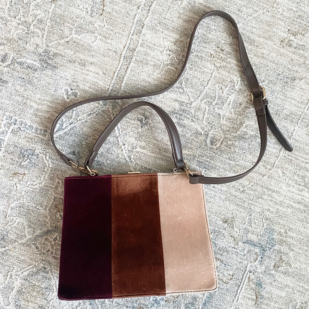 Anthropologie Velvet Purse